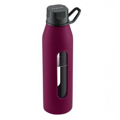Glass Water Bottle 20oz Purple