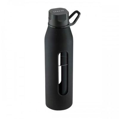 Glass Water Bottle 20oz Black