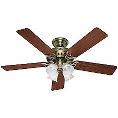 52" Studio Brass Ceiling Fan