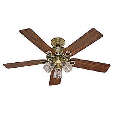 52" Sontera Antique Brass Fan