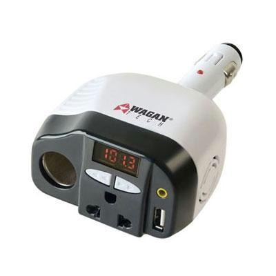 Car 12v Ac Inverter W Fm Trans