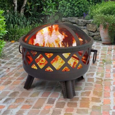 Grdn Lts Sarasta Firepit Steel