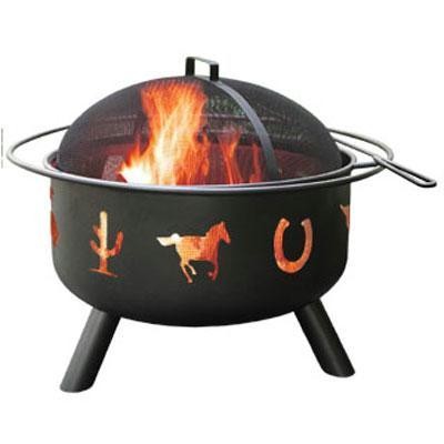 Big Sky Fire Pit Western Black