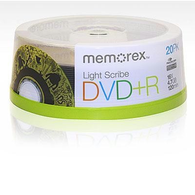 DVD+R LightScribe 20 Pack Spin