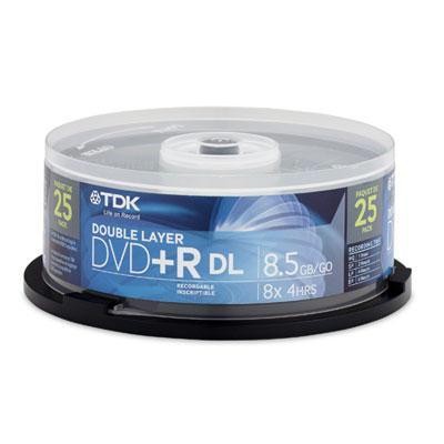 DVD+R Double Layer 8.5GB 25pk