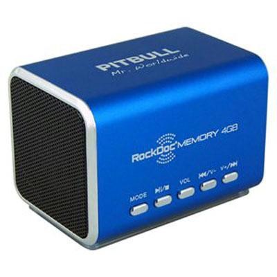 Pitbull Speaker 4gb Blue