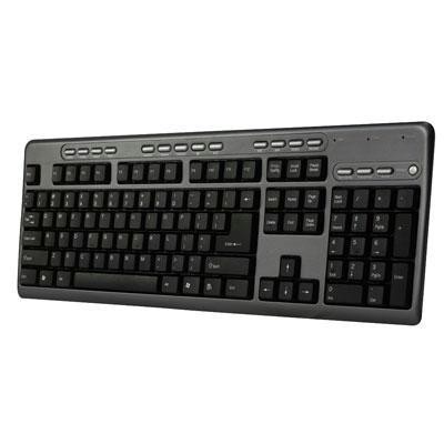 104-key Keyboard Blk 2-usb Hub