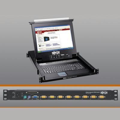 8 Port Kvm Switch 17" Lcd