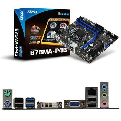 Msi Intel Ivy Bridge B75ma P45