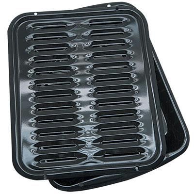 Porcelain Broiler Pan W&#47; Grill