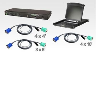 17" LCD Console 16Port USB KVM