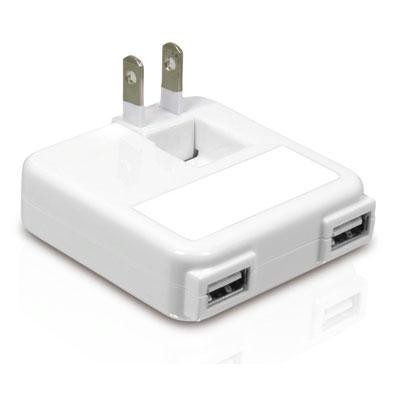 Dual Usb Wall Mount Ac Adaptor