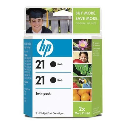 Hp 21 Black Retail Twin Pack