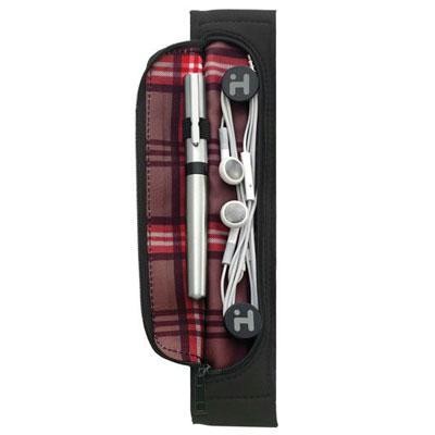 Black Plaid Smartband Storage