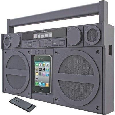Boombox For Iphone Gray