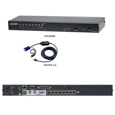 8 Port Cat-5 KVM Kit