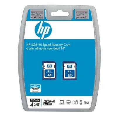 4GB HP SDHC 2-pk