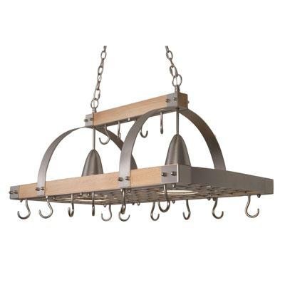 Hd Ceiling Pot Rack W&#47; Lights