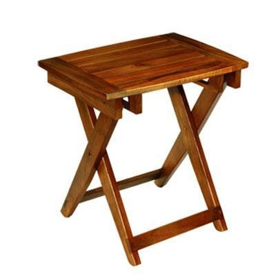 C Folding Teak Shower Seat