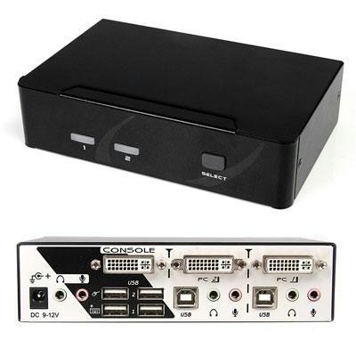 2-port Dvi Vga Usb Kvm Switch