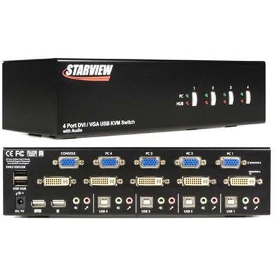 4 Port Dvi/vga Usb Kvm Switch