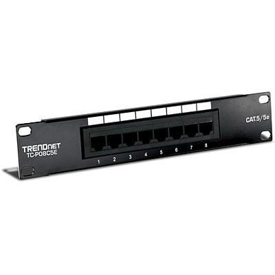 8-Port Cat 5e UTP Patch Panel