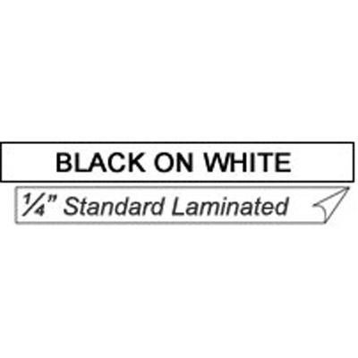 Black On White 1/4" Tape