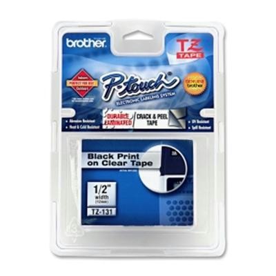 Black On Clr 1/2" Tape