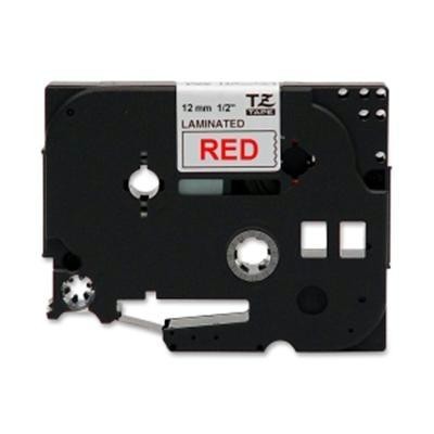 Red On White 1/2" Tape