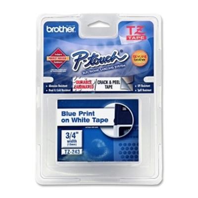 Blue On White 3/4" Tape