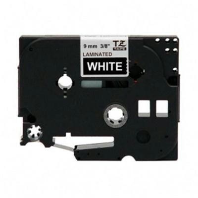 White On Black 3/8" Tape