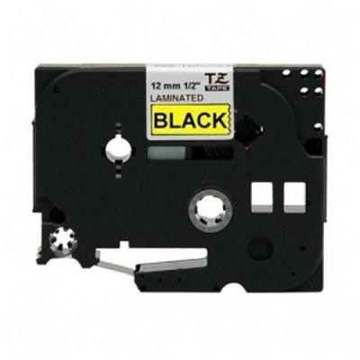 Black On Yellow 1/2" Tape