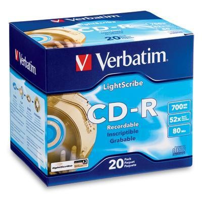 Cd-r 80min 52x Lightscribe 20p