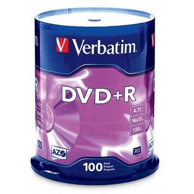 Dvd+r 4.7gb 16x 100 Pack