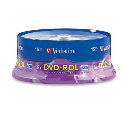 Dvd+r Dl 8.5gb 8x Branded 15pk