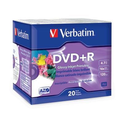 DVD+R 4.7GB 16x Wht Inkjet 20p