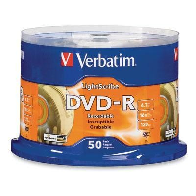 DVD-R 4.7gb 16X Lightscribe 50