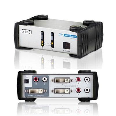 2 Port DVI VideoSwitch w&#47;Audio