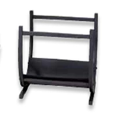 Uf Wrought Iron Log Rack Black