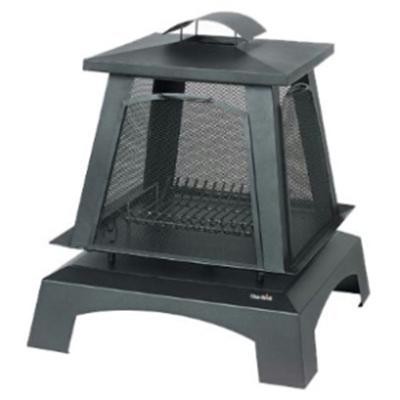 Trentino Fireplace Steel Porc