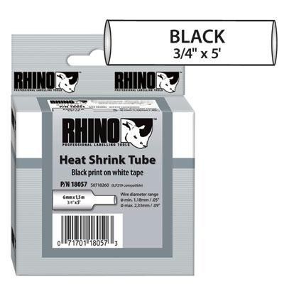 RHINO 3/4" Wh Heat Shrink Tube