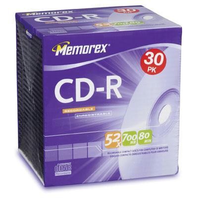 CD-R 80 30 Pack Slim 52X