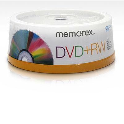 Dvd+rw 4.7gb 25pk Spdl 4x