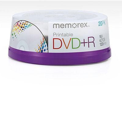 Dvd+r 4.7gb 20pk Spndl Printbl