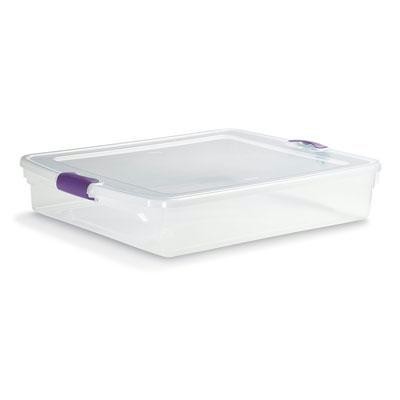 56qt Underbed Clear Storage Fq