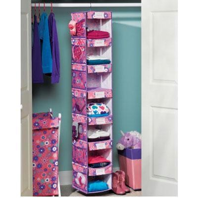 7 Shlf Hanging Organizr Floral
