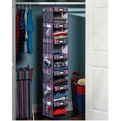 7 Shlf Hanging Organizr Stripe