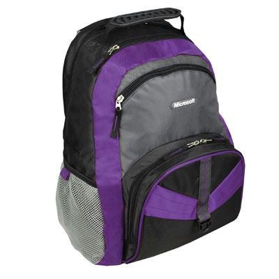 Msft 15.6" Backpack Blk/purple