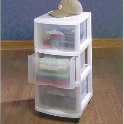 Medium Three Drawer Cart