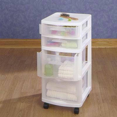 Medium Four Drawer Cart